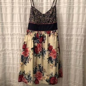 Floral strap dress